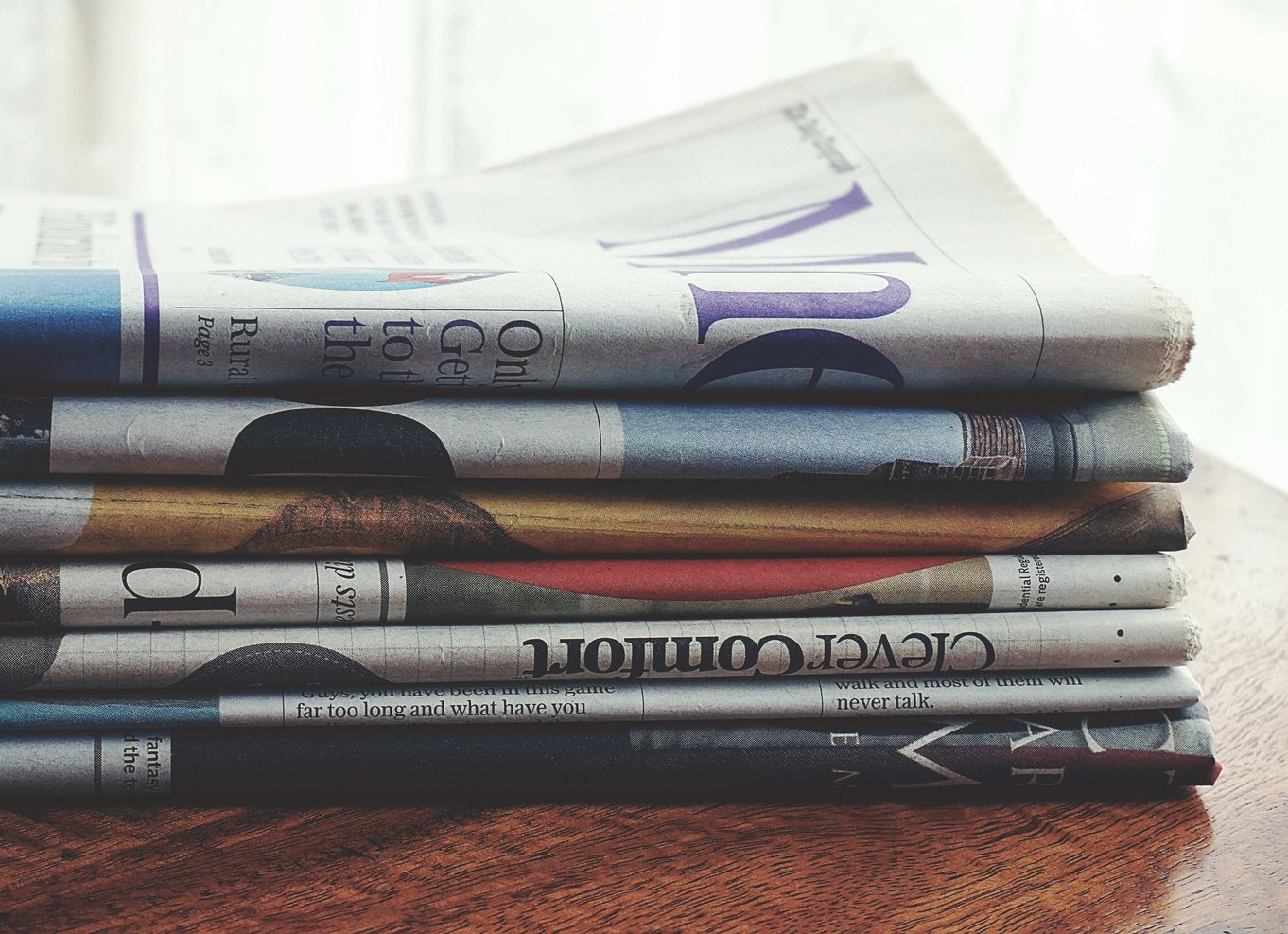 Stack Of Newspapers